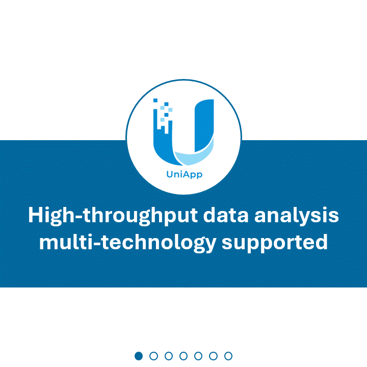 UniApp supported high throughput data technologies